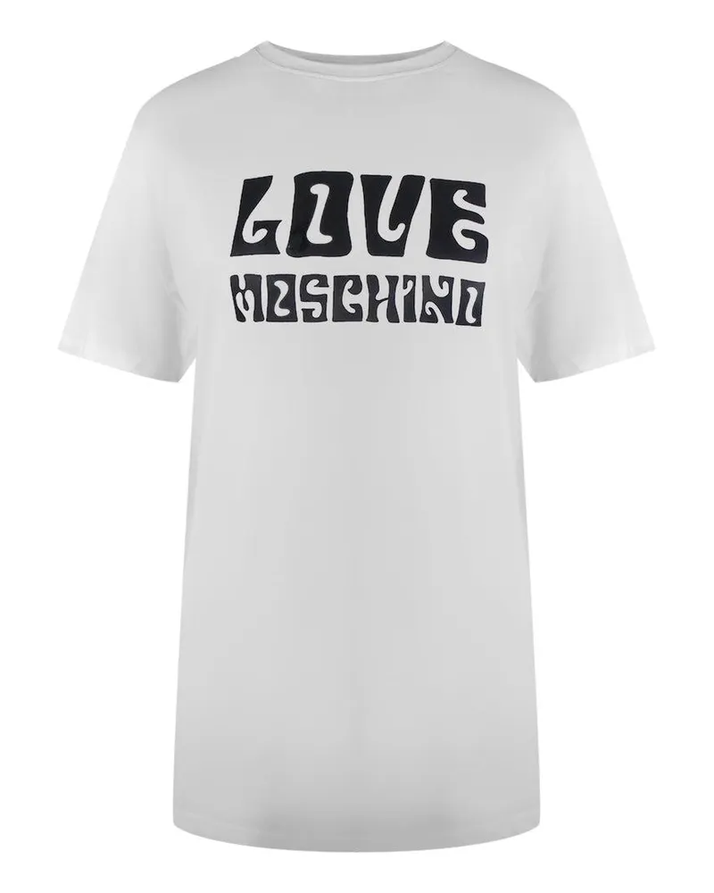 Moschino T-Shirt für Damen, Logo (Weiß Weiß