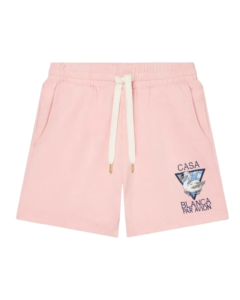 Casablanca Paris Bestickte Casablanca Par Avion Rosa Shorts Rosa