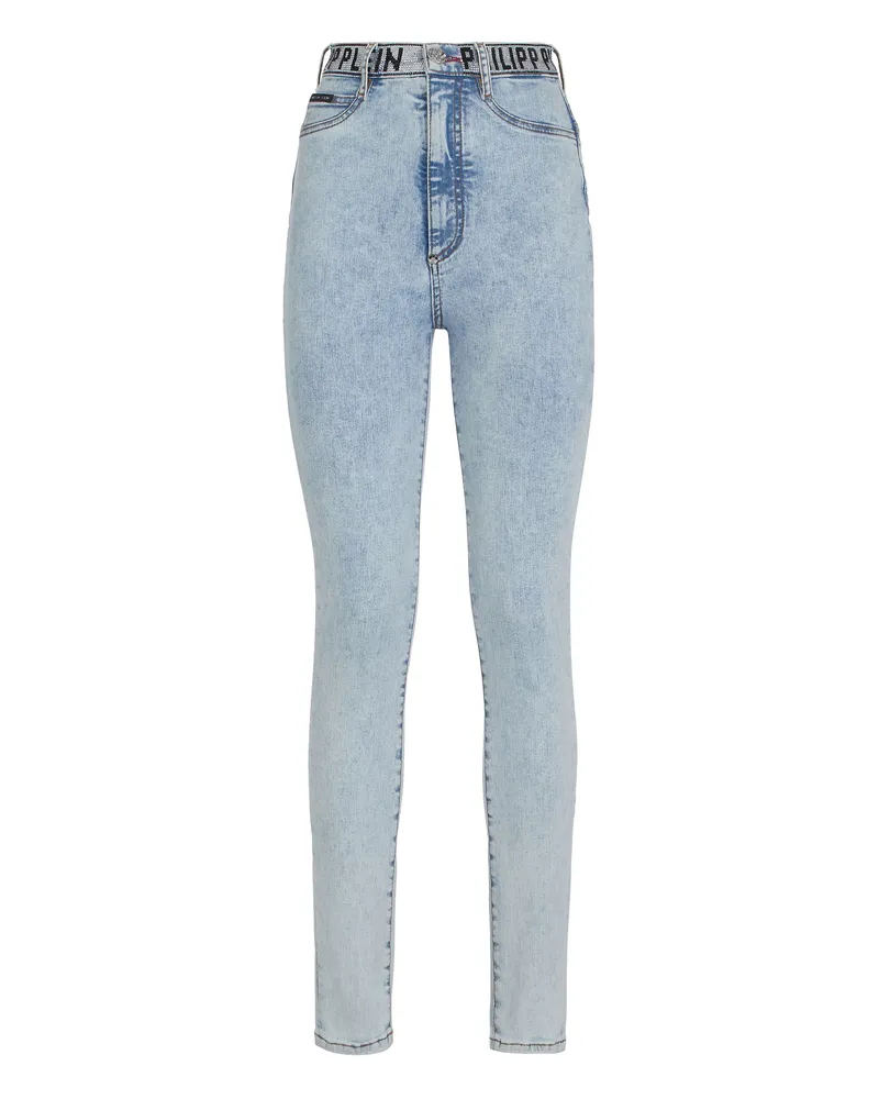 Philipp Plein Jeggings Hellblau