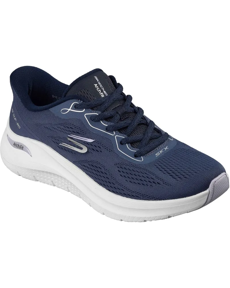 Skechers Arch Fit 2.0 Sneakers aus Polyester, Damen - Marineblau Marineblau