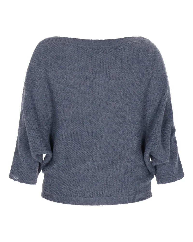 DreiMaster Pullover Frauen grau blau Blau