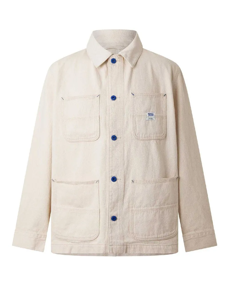 HUGO BOSS Kuden" Jacke für Herren, Denim (Hellbeige Beige