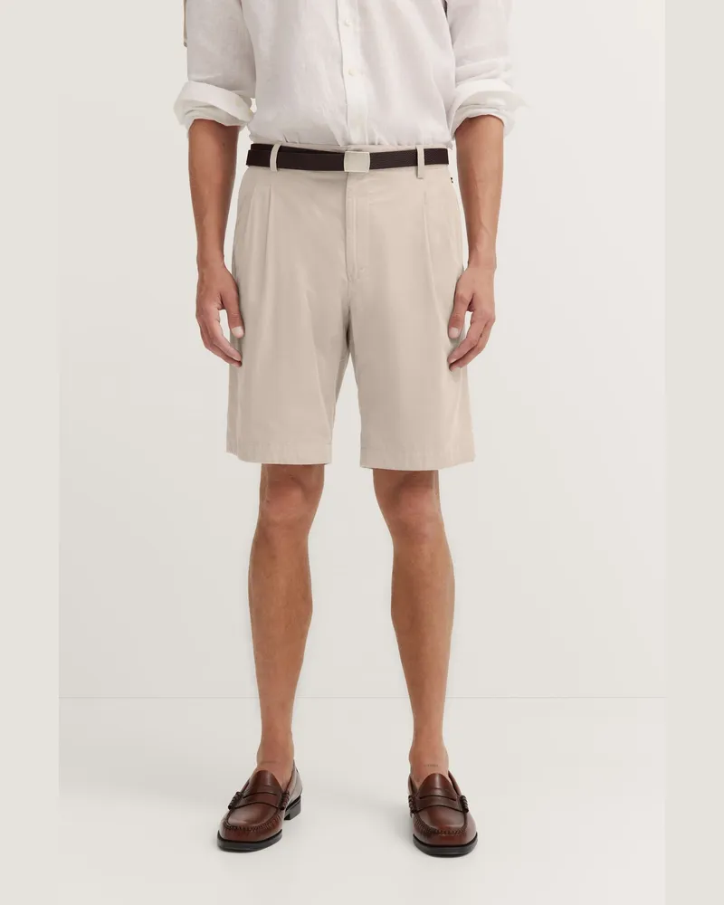 Bugatti Herren Bermuda aus reiner Baumwolle Beige