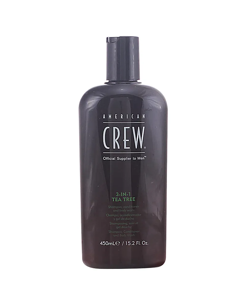 American Crew Tea Tree 3‑in‑1 Shampoo, Conditioner und Duschgel, 450 ml 