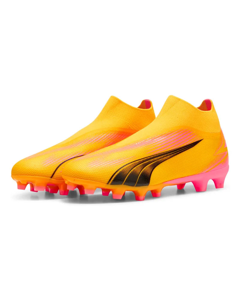 Puma Herren ULTRA MATCH FG/AG Schnürlose Fußballschuhe Orange