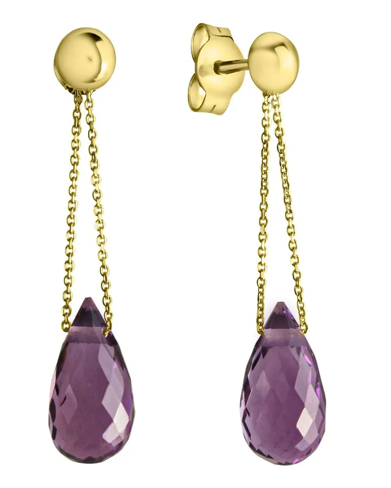 Celesta Ohrring 375/- Gelbgold mit Amethyst - Gold Gold