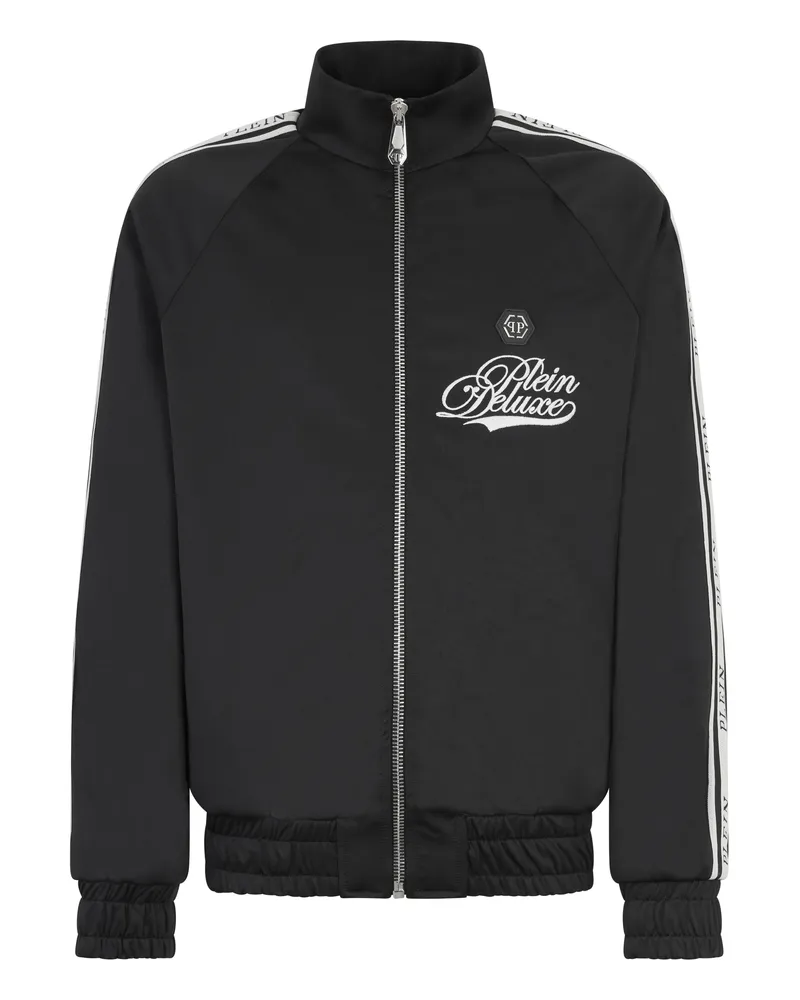 Philipp Plein Tracksuit Jacket Plein Deluxe Signature Signature Schwarz