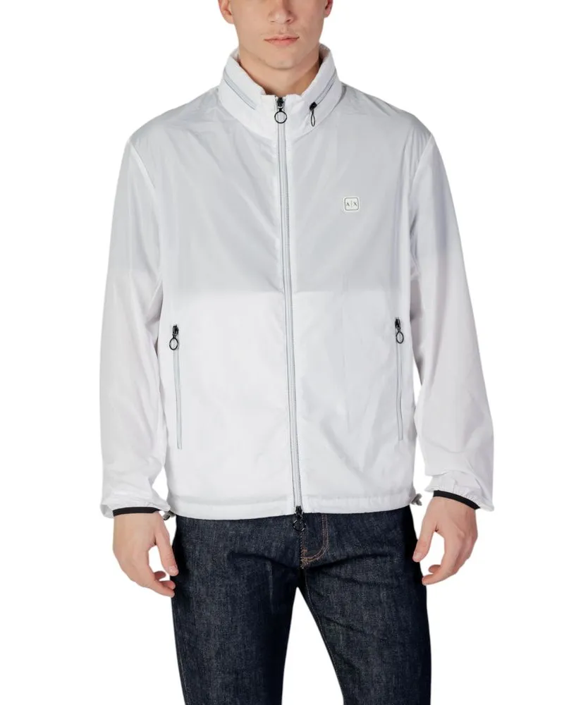 Armani Exchange Leichte verpackbare Jacke Weiß