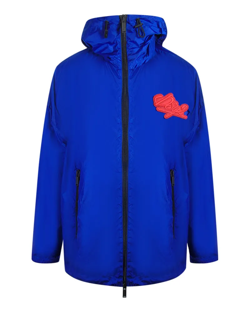 Dsquared2 Große Jacke mit DSQ2-Logo - Blau Blau