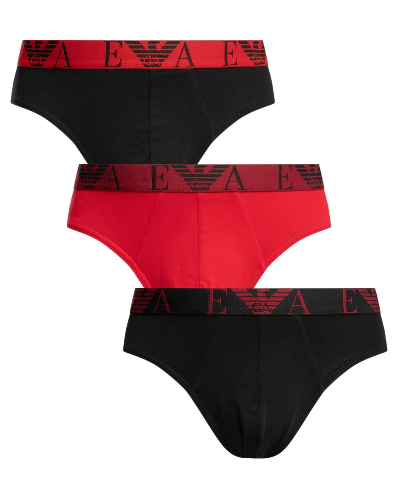 Emporio Armani 3 Pack Briefs, Mehrfarbig Mehrfarbig