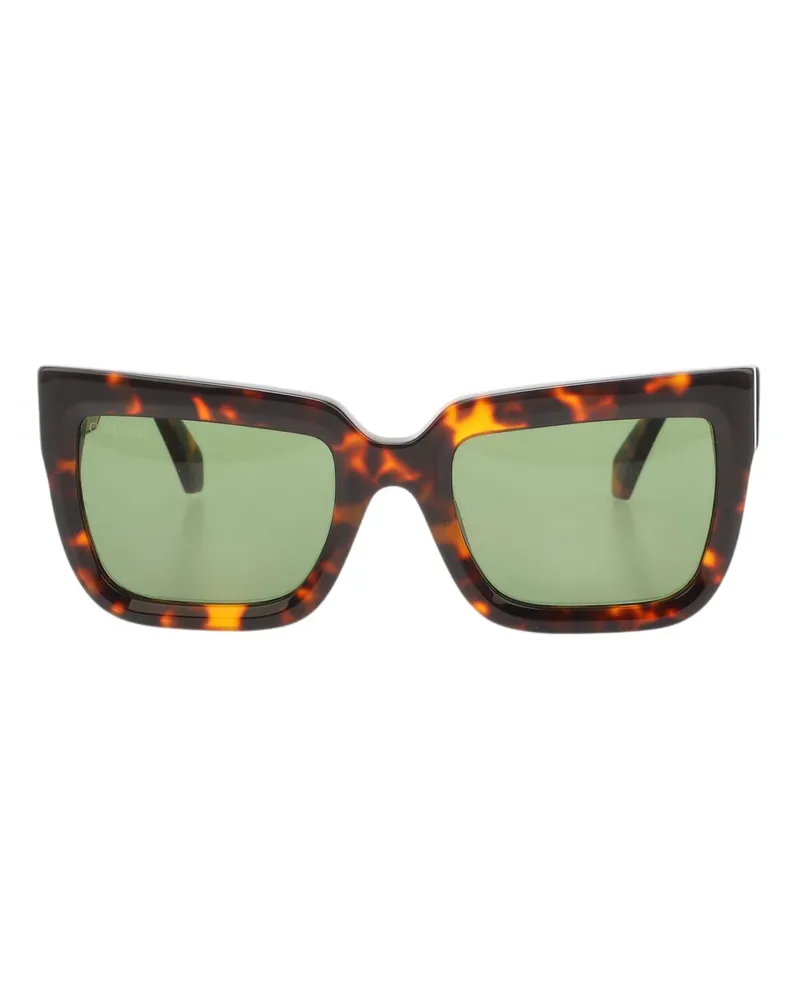 OFF-WHITE Off White - "Firenze" Sonnenbrille (Braun/Braun Dunkelbraun