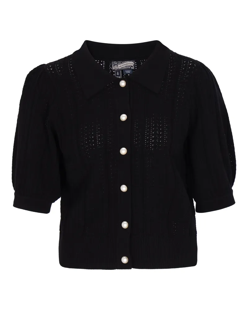 DreiMaster Strickjacke Frauen Schwarz Schwarz