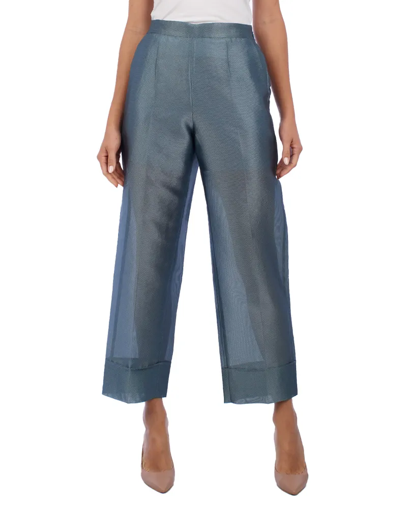 Emporio Armani Palazzo-Hose 5NP1FT Damen Grau