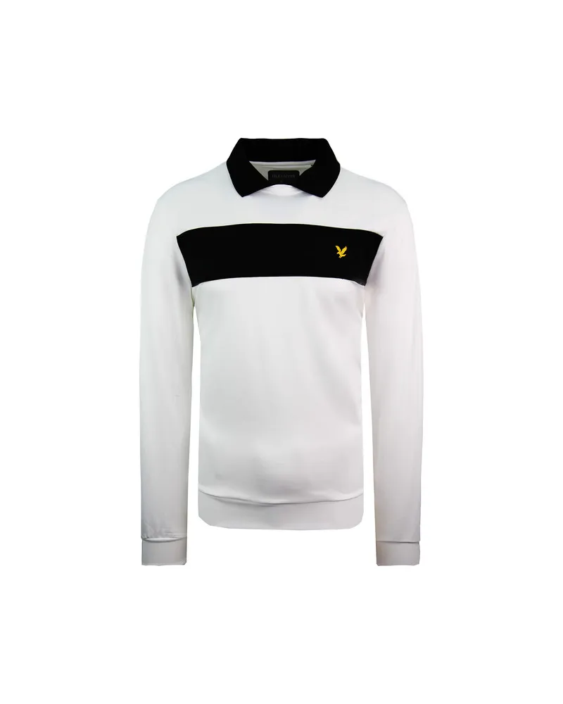 Lyle & Scott Ventech Golf Herren weißes Top Schwarz