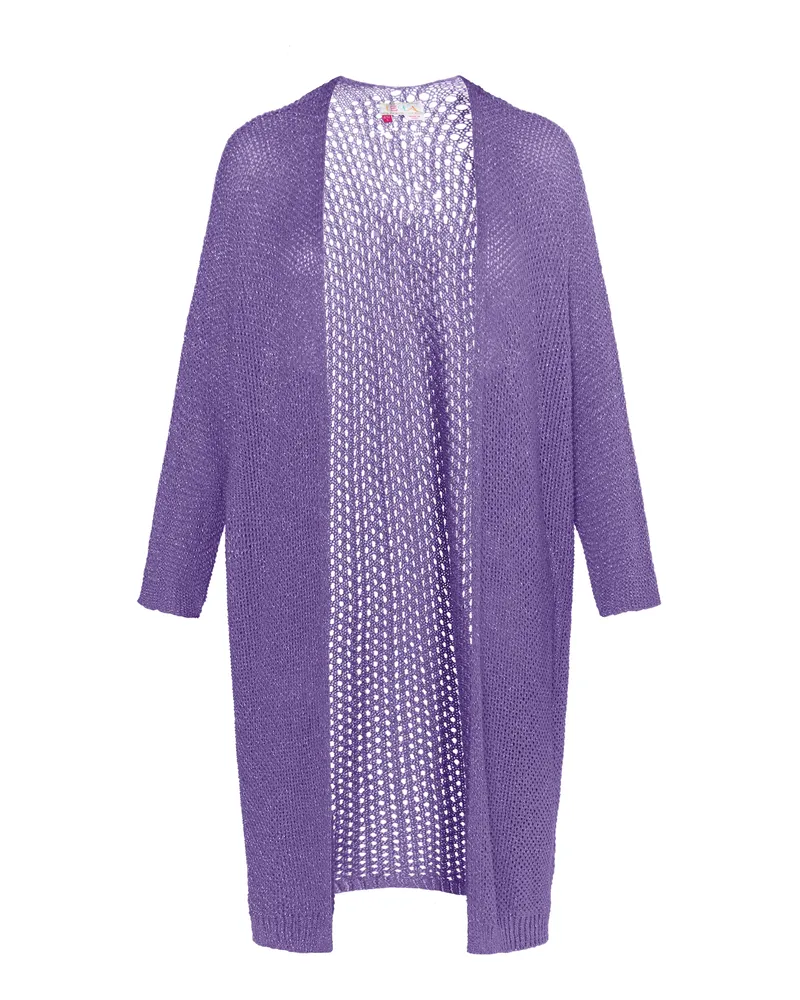 IZIA Strickjacke Damen violett Lila
