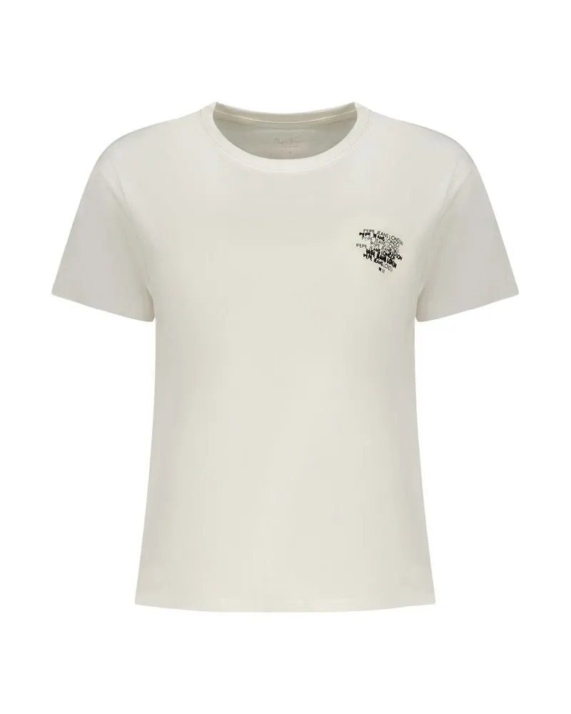 Pepe Jeans Baumwoll-T-Shirt für Damen - Weiß Weiß