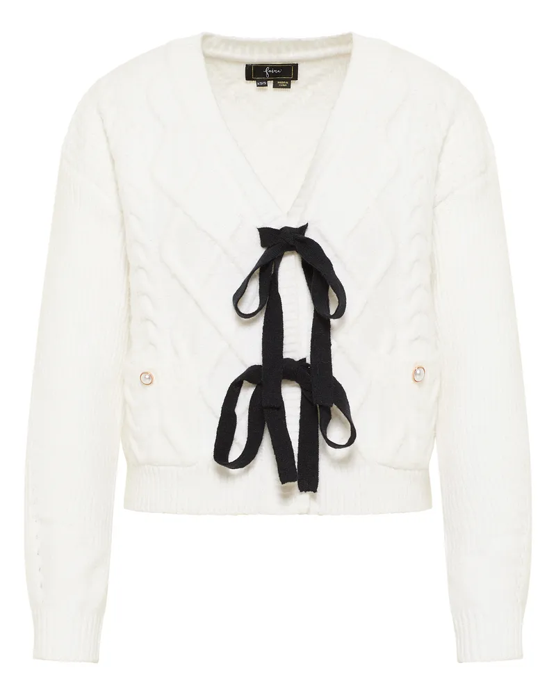 FAINA Cardigan tylin Weiß