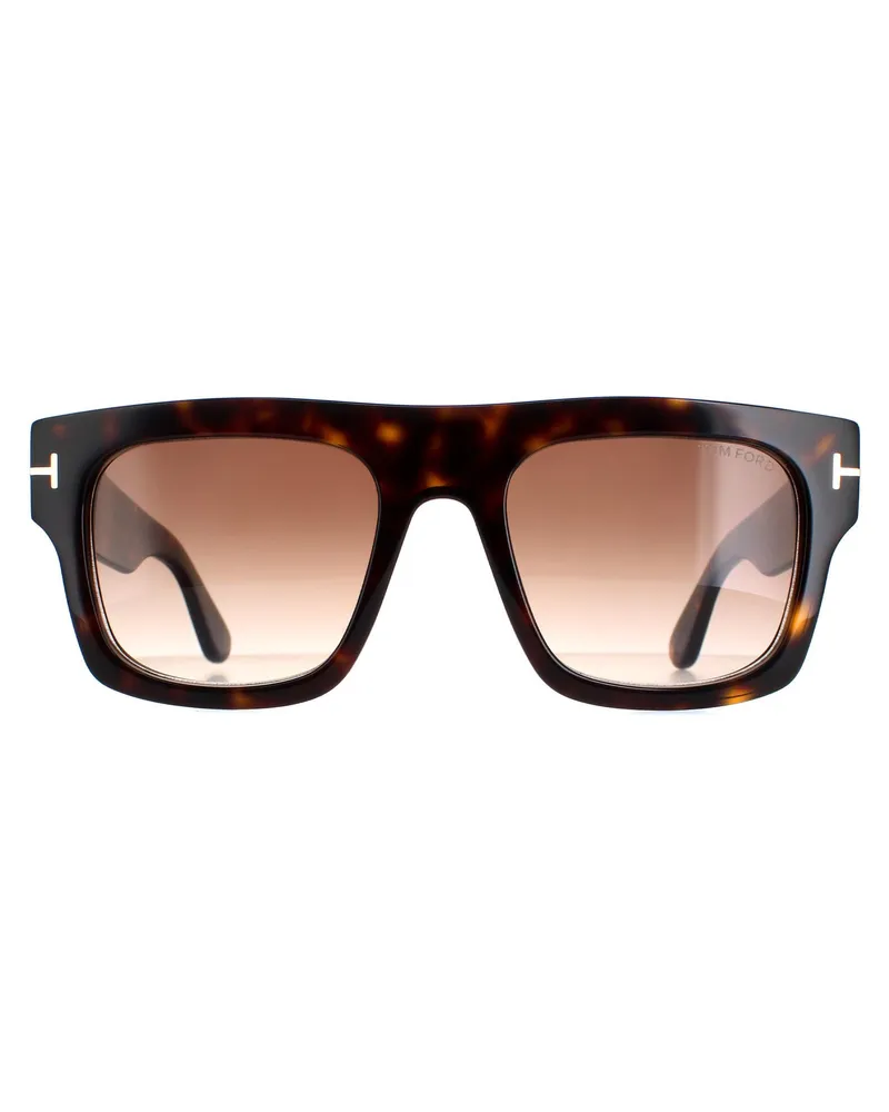 Tom Ford FT0711 Fausto 52F dark havana brown gradient sunglasses Braun