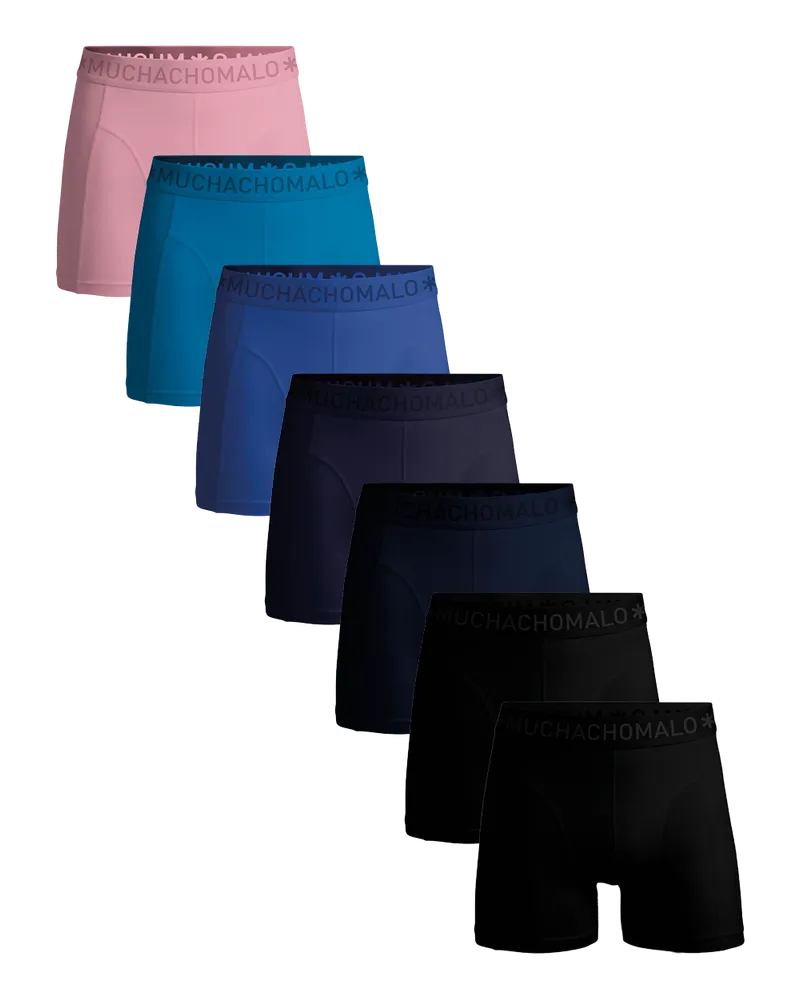Muchachomalo Herren Boxer Shorts - 7er Pack - Herren Unterwäsche Mehrfarbig