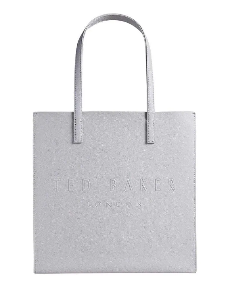 Ted Baker Crosshatch" Tragetasche, Logo (Hellgrau Grau