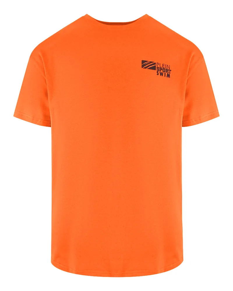 Philipp Plein Basic Logo Orange Fluo T-shirt Orange
