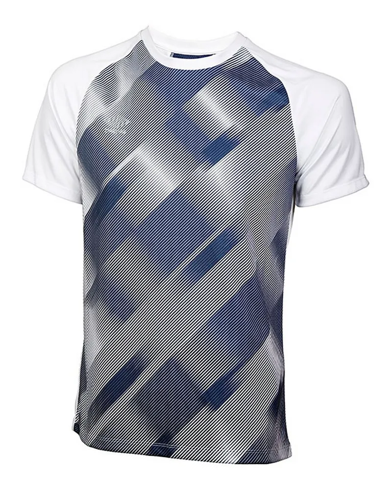Umbro Training Grafik Männer weiß/blaues T-Shirt Mehrfarbig