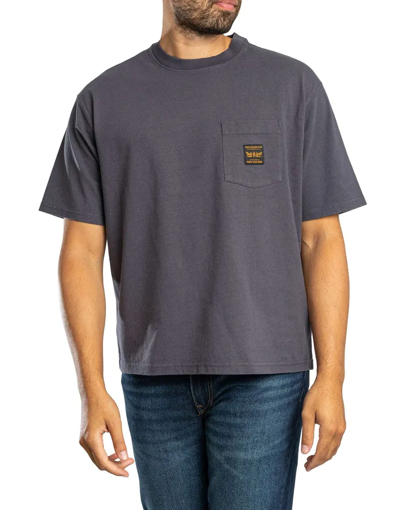 Levi's Levi's Boxy-T-Shirt Mit Arbeitstasche, Grau Grau