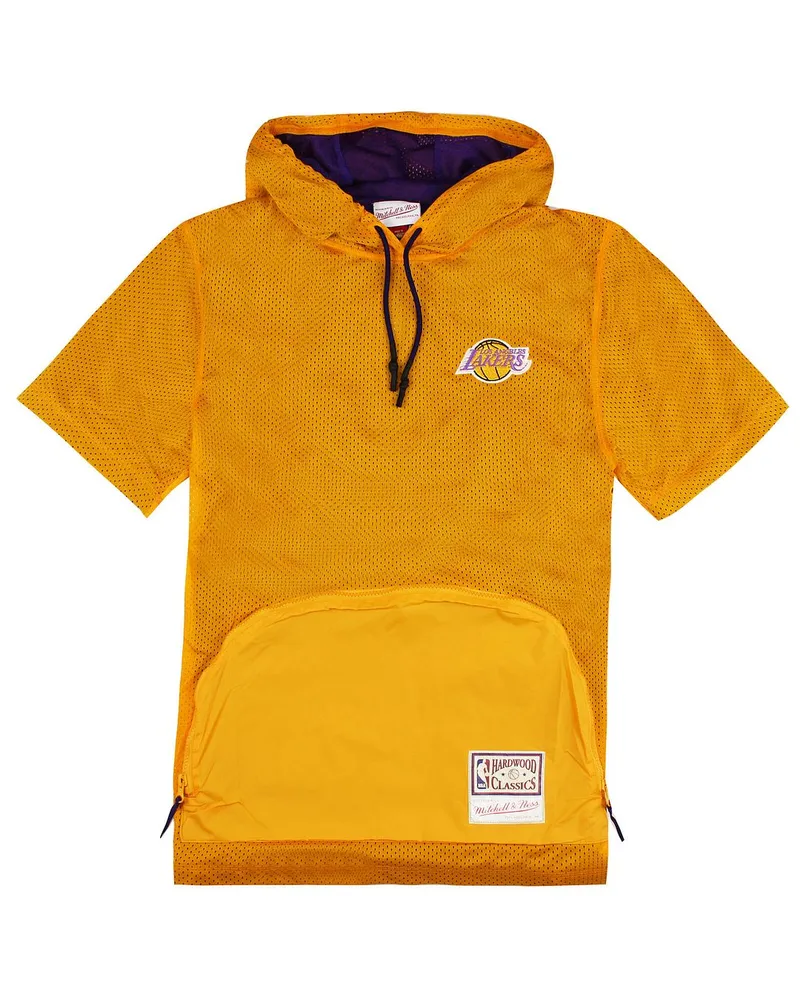 Mitchell & Ness Los Angeles Lakers Herren mit Kapuze-T-Shirt Gelb