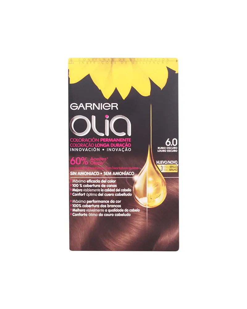 Garnier Olia Coloración Permanente #6,0 Rubio Oscuro Set 4 pz 