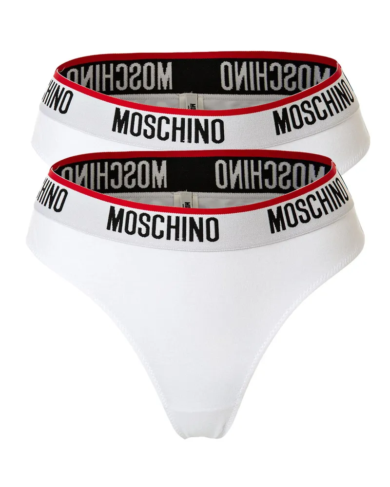 Moschino Brazilian Slip Weiß