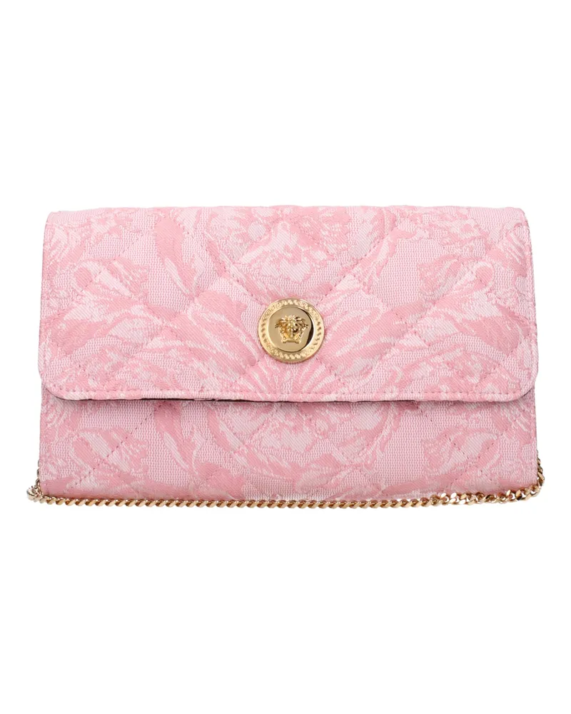 Versace Rosa Stoff-Clutch Rosa
