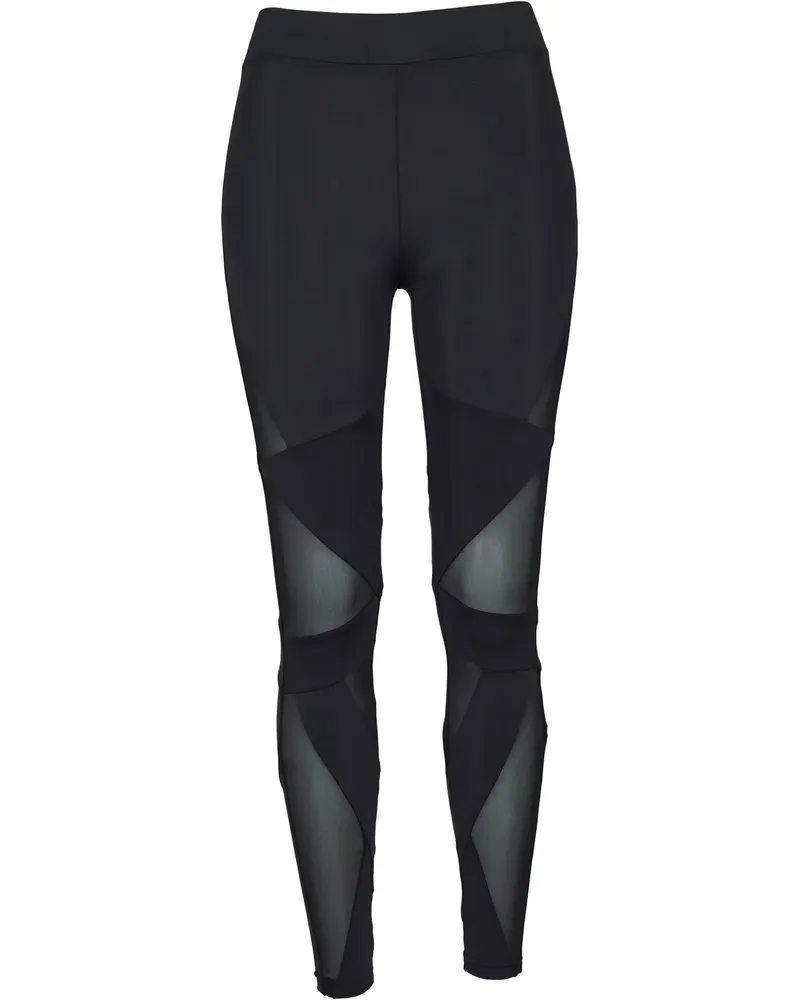 Urban Classics Tech" Leggings für Damen (Schwarz Schwarz