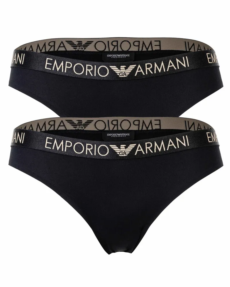 Emporio Armani Bi-Pack Iconic Microfiber Brief Schwarz