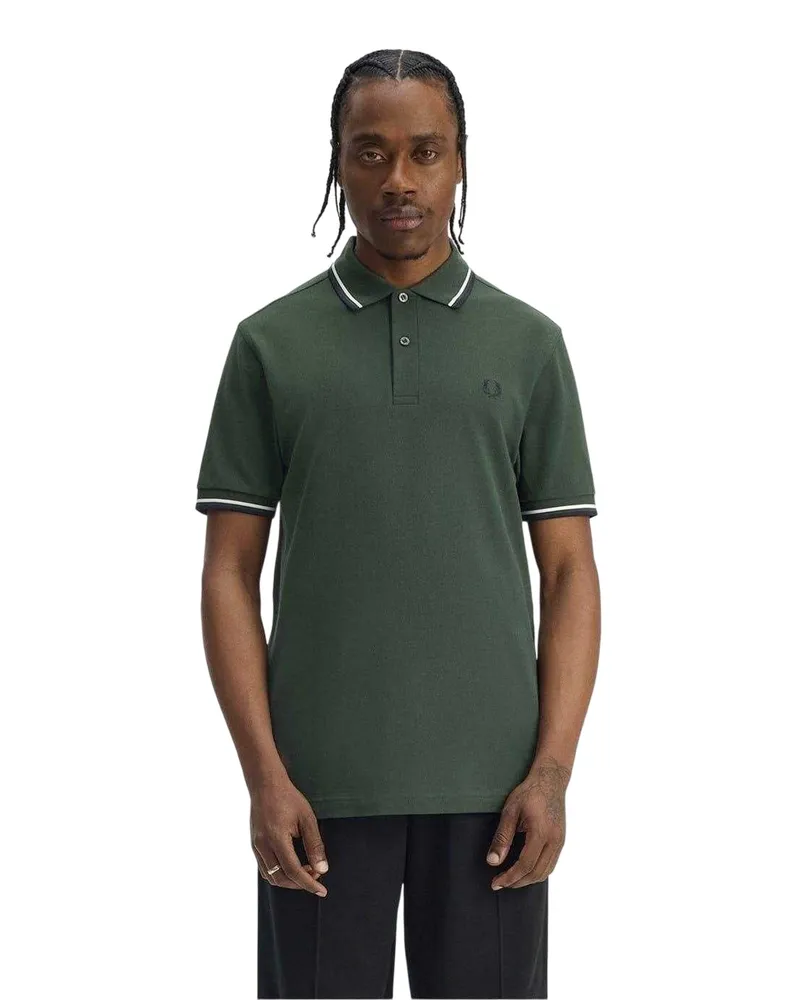 Fred Perry Poloshirt für Herren (Hofgrün Dunkelgrün
