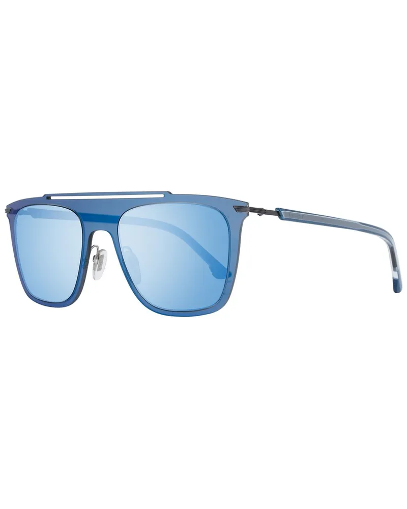Police Blaue Metall- und Kunststoffsonnenbrille Blau