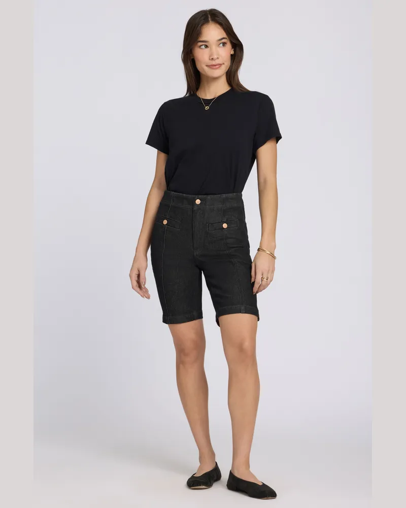 NYDJ not your daughter's Jeans  Ella Jeans-Shorts mit hoher Taille - Schwarz Schwarz
