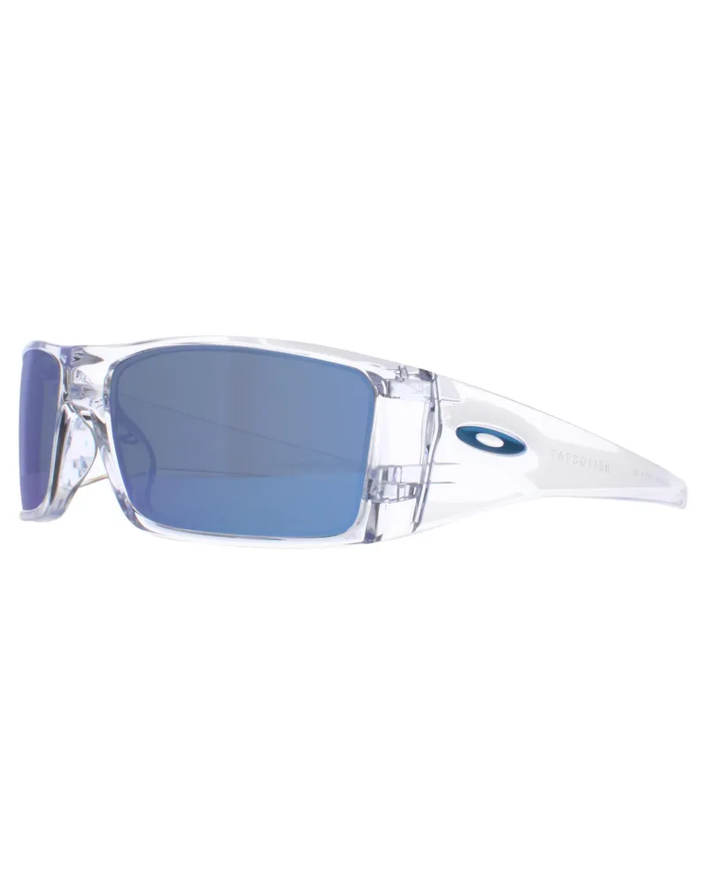 Oakley Wrap Unisex Klar Prizm Saphir Polarisiert Heliostat Blau
