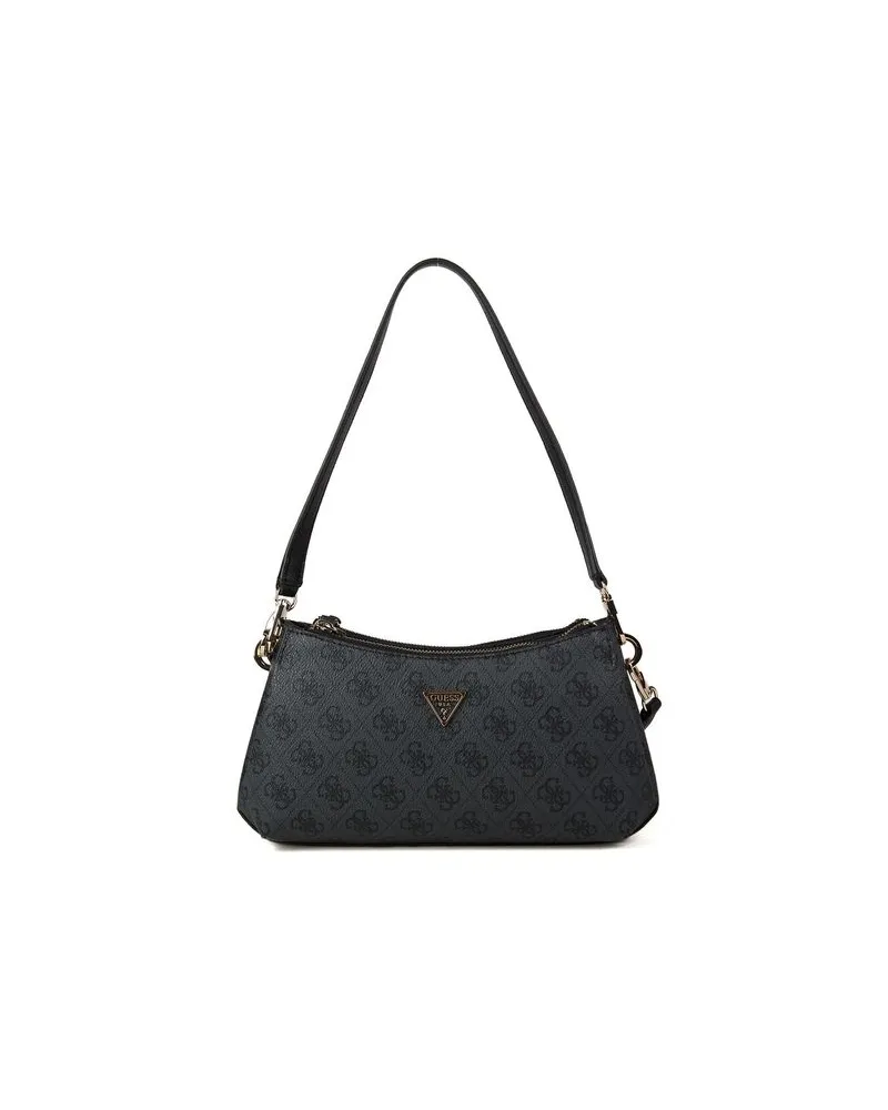 Guess Schultertasche mit Logo - Dunkelgrau Dunkelgrau