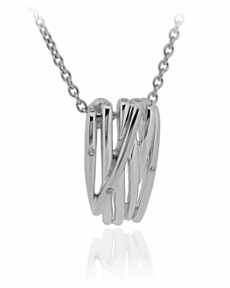 Orphelia Damen-Kette aus 925er Sterlingsilber mit Anhänger – Silber ZH-6038 Silber