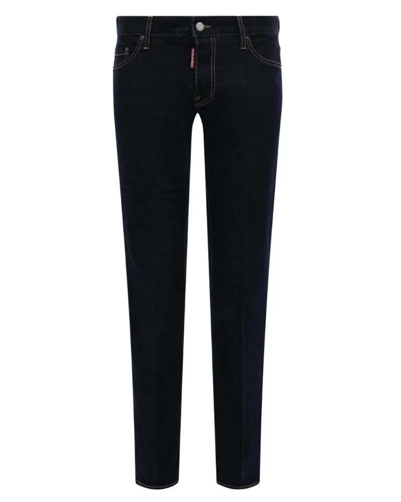 Dsquared2 Slim Jeans Dark Rinse Wash Blue Jeans Schwarz