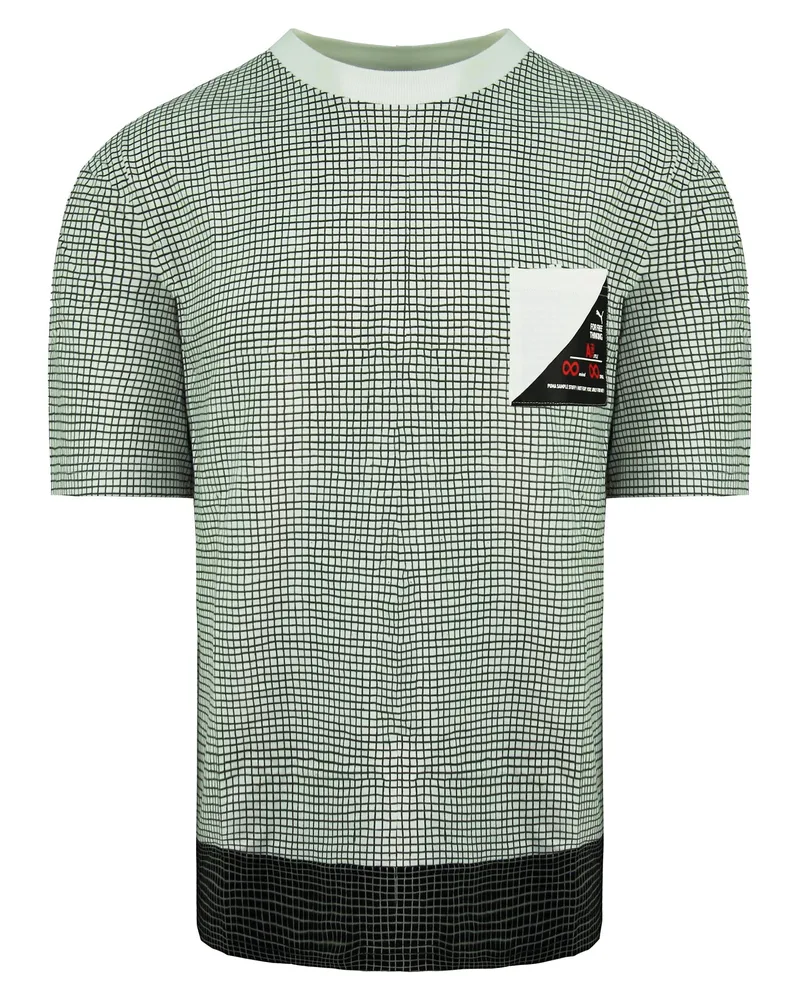Puma x Michael Lau Crew Neck Kurzschlärmgrau weiße Herren T-Shirt 530360 52 Grau