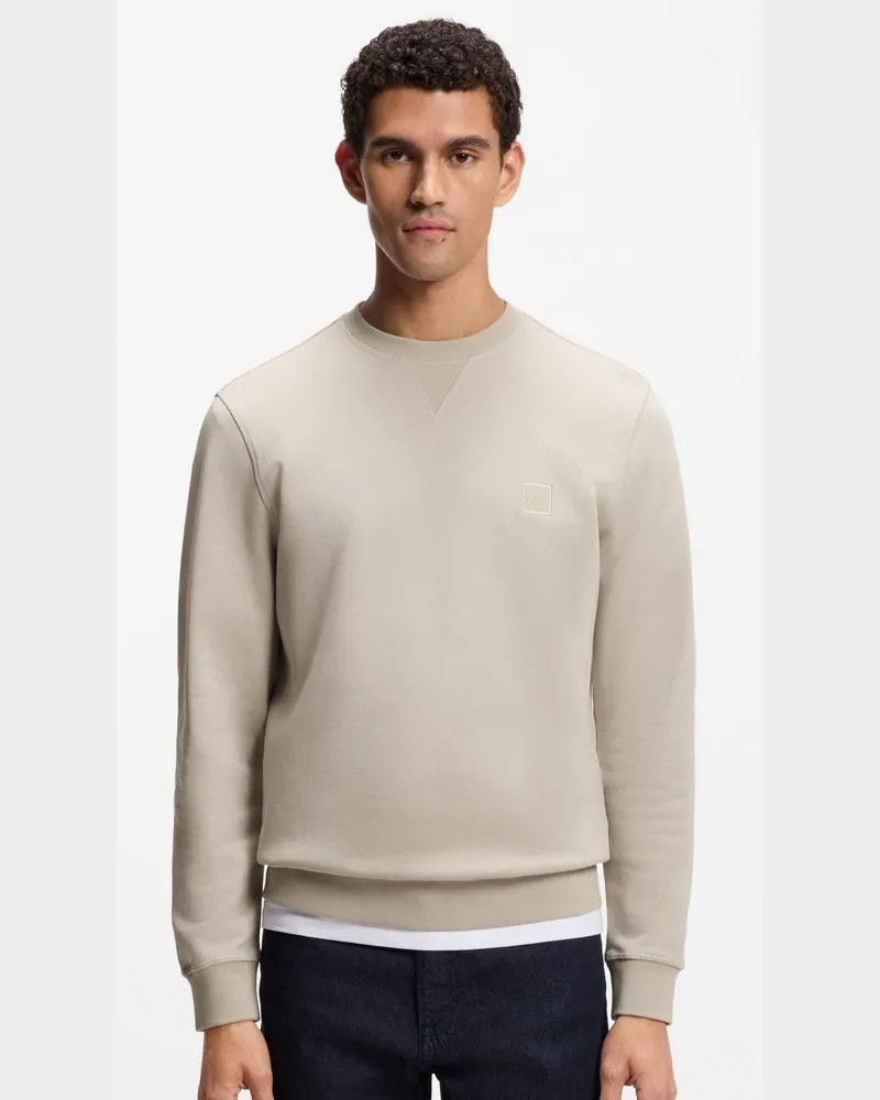 HUGO BOSS Rundhals-Sweatshirt - Hellgrau Hellgrau