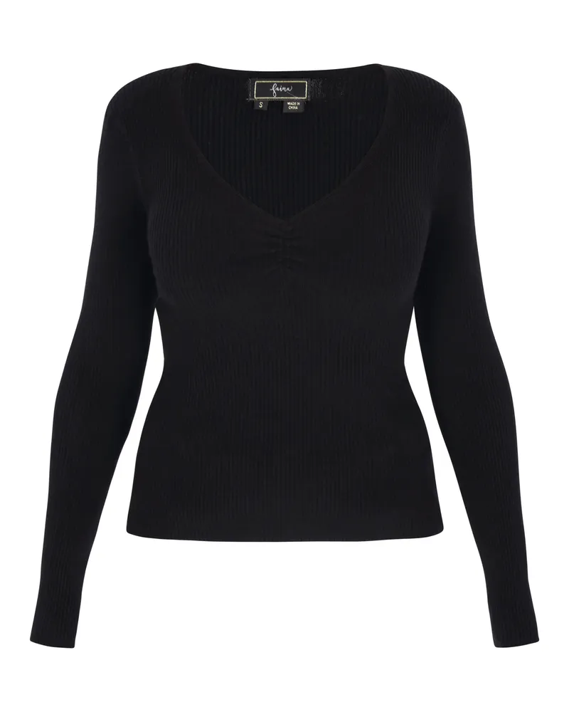 FAINA Pullover Frauen Schwarz Schwarz