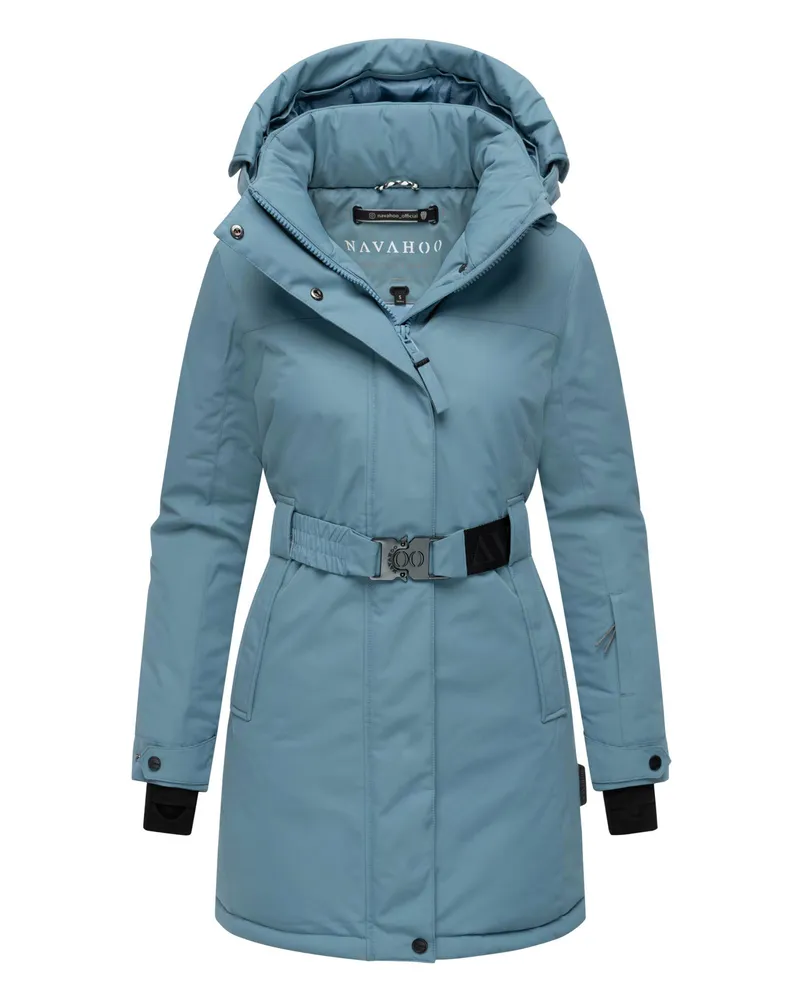 NAVAHOO Damen Winterparka Frostkuss – elegant, warm & funktional Blau