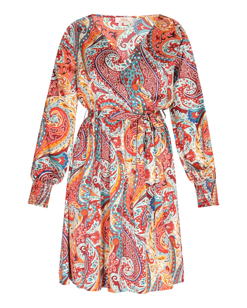 Usha Kleid Damen Orange Mehrfarbig Mehrfarbig
