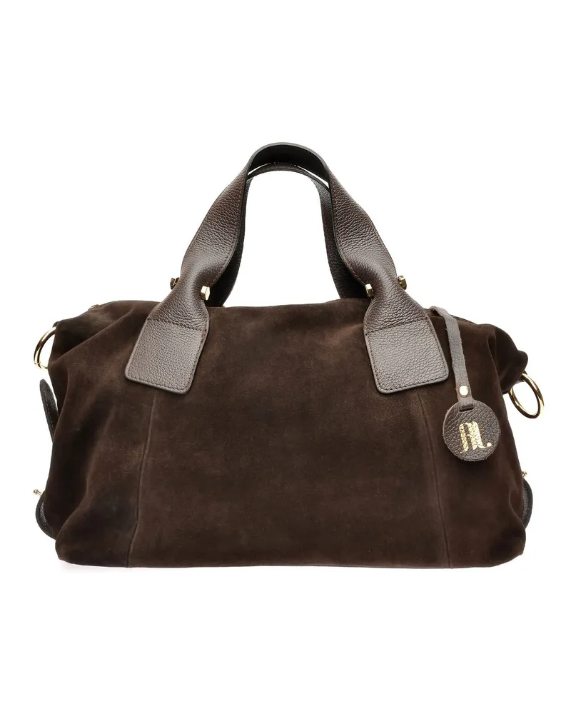 Anna Luchini Kastanienbraun Rindsledertasche Dunkelbraun