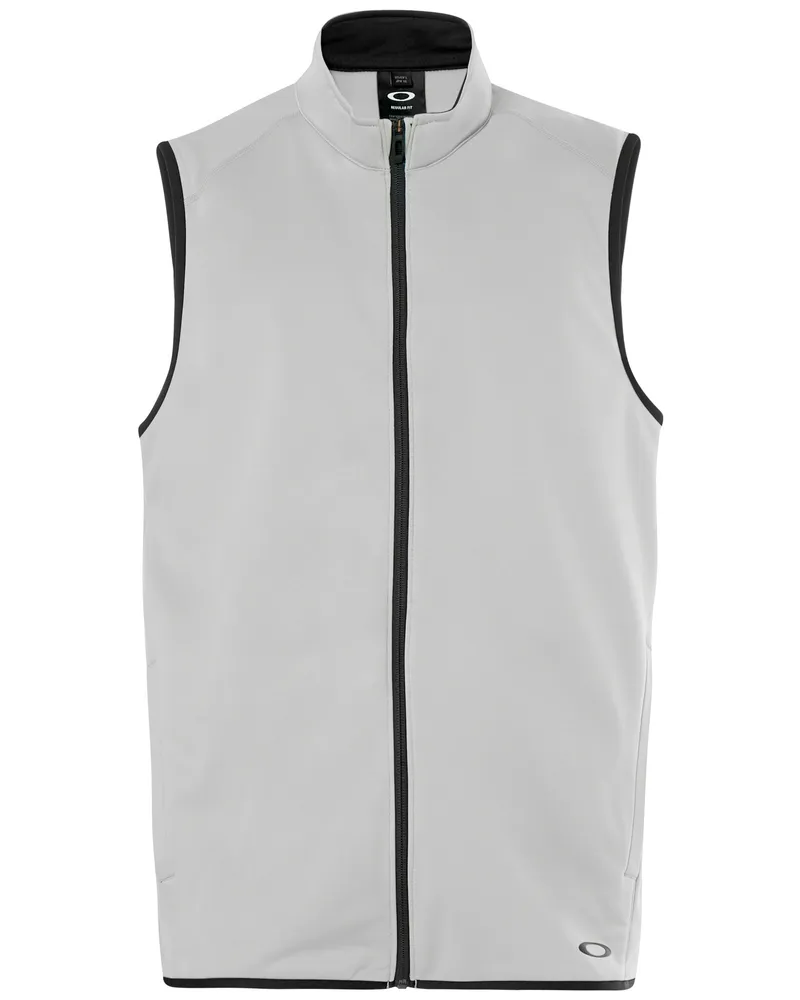 Oakley Zip Up Grey hydrofree Herren Golfweste Gilet 412540 22y Grau