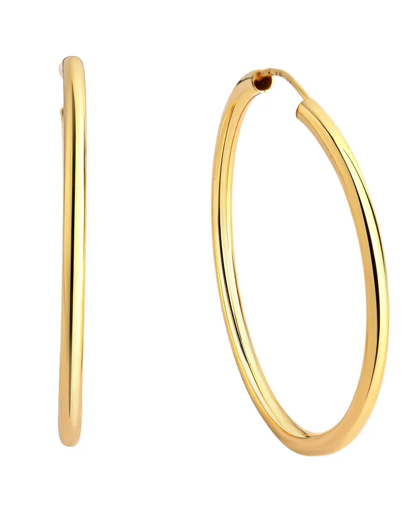 Celesta Silber Creolen 925-Sterling Silber vergoldet glänzend Gold