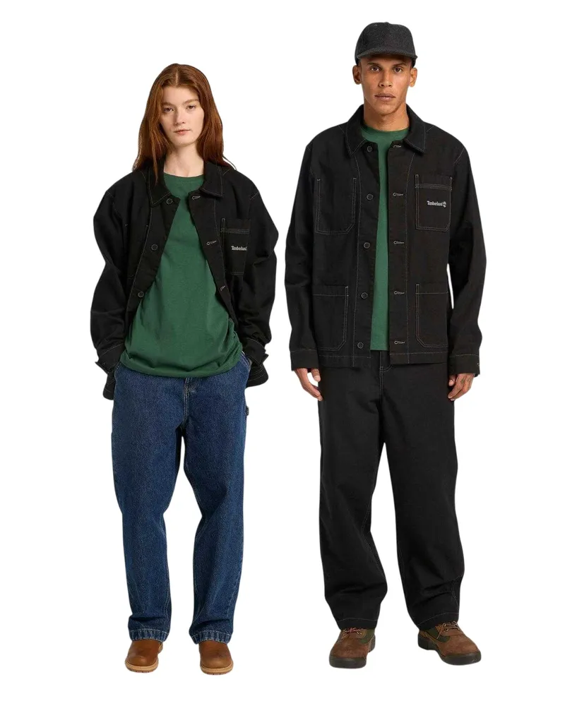 Timberland Hemdjacke für Herren, Canvas (Schwarz Schwarz