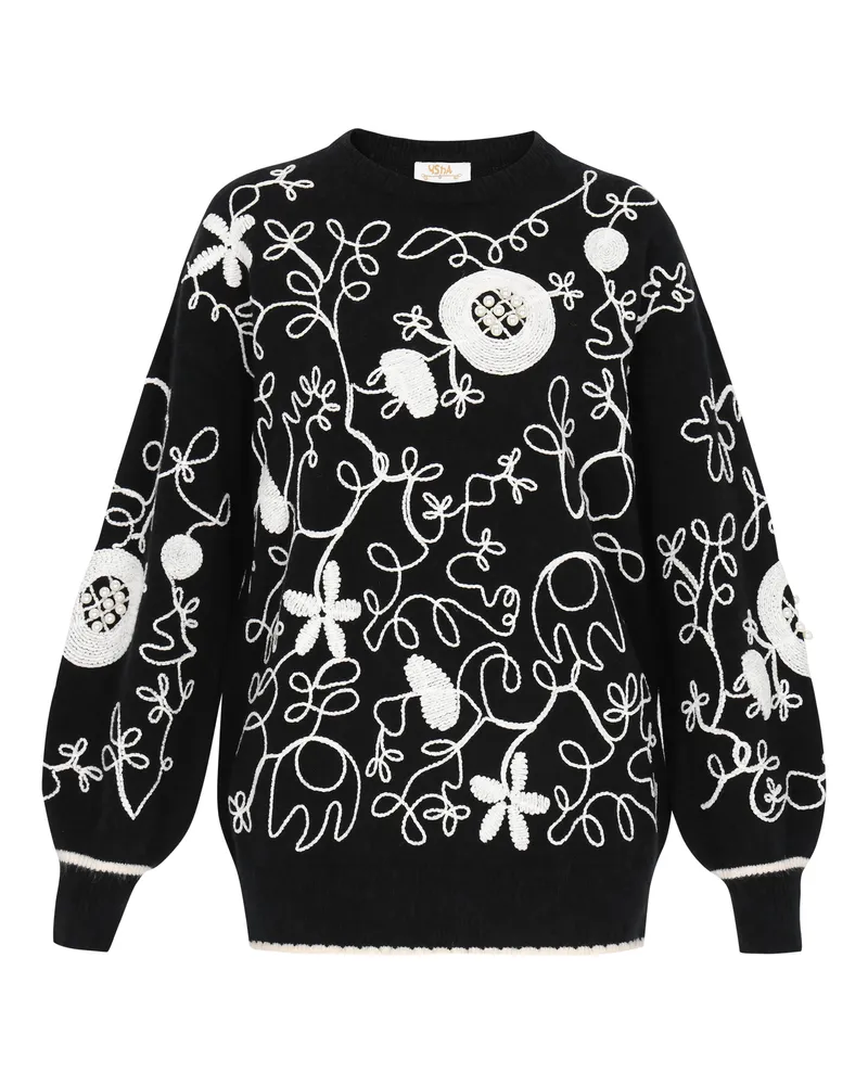 Usha Pullover Frauen Schwarz Schwarz